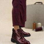 Flat Leather Ankle Boot Raissa 05 Flat Leather Ankle Boot Raissa 05