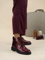 Flat Leather Ankle Boot Raissa 05 Flat Leather Ankle Boot Raissa 05