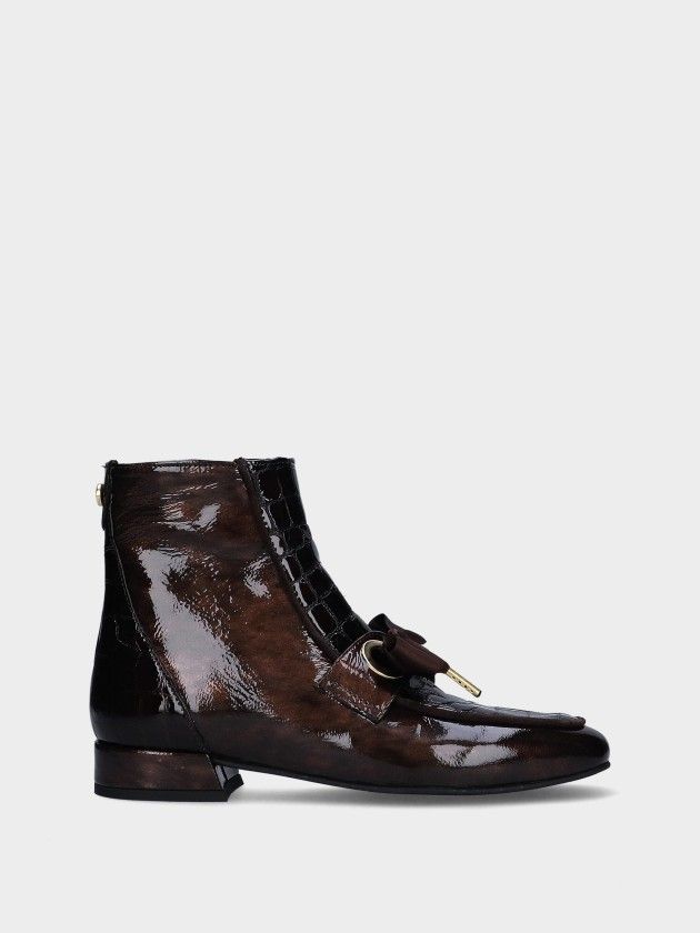 Low Heel Leather Ankle Boot Clara 06
