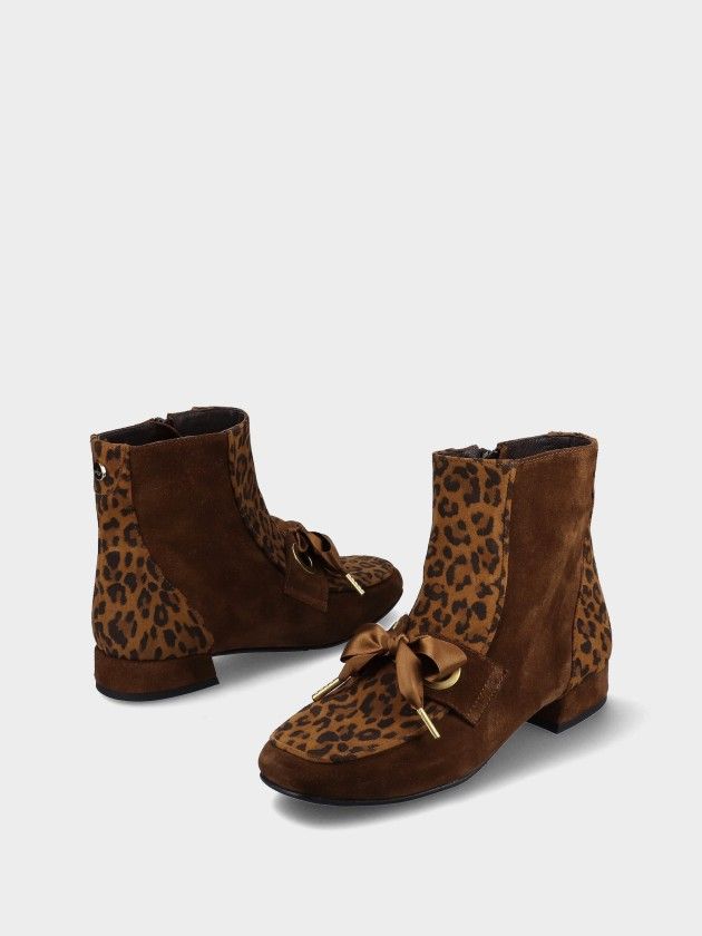 Bottine Talon Bas en Cuir  Clara 05