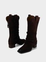 Botas Cowboy de Piel Silvana 01 Botas Cowboy de Piel Silvana 01
