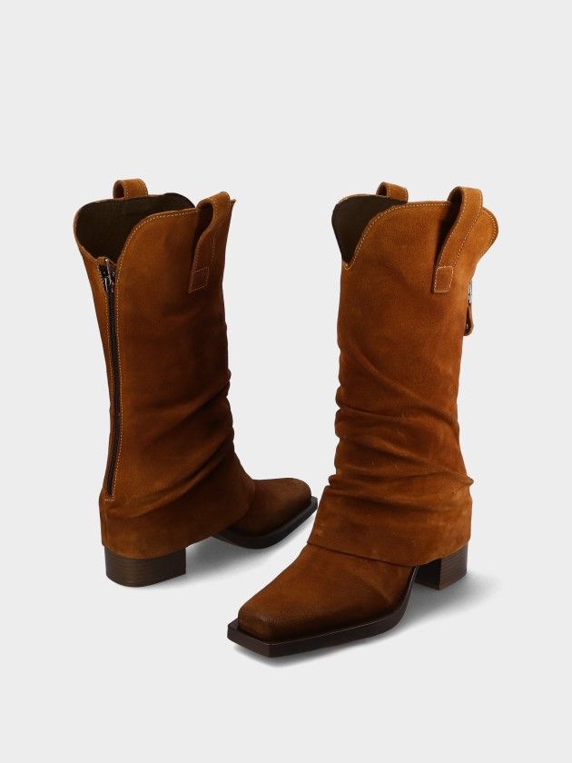Botas Cowboy de Piel  Silvana 01