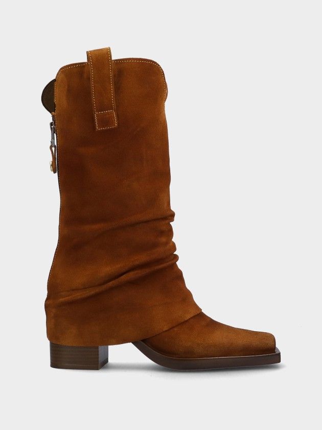 Botas Cowboy de Piel Silvana 01 Botas Cowboy de Piel Silvana 01