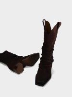Botas Cowboy de Piel Silvana 01 Botas Cowboy de Piel Silvana 01