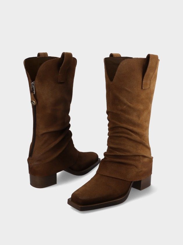 Botas Cowboy de Piel  Silvana 01