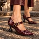 Chaussures Talon Moyen en Cuir  Lucy 07